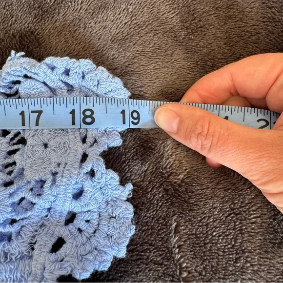 Catherines Women's Plus Size Graceful
Crochet Wrap Size 3X French Blue - Picture 8 of 8